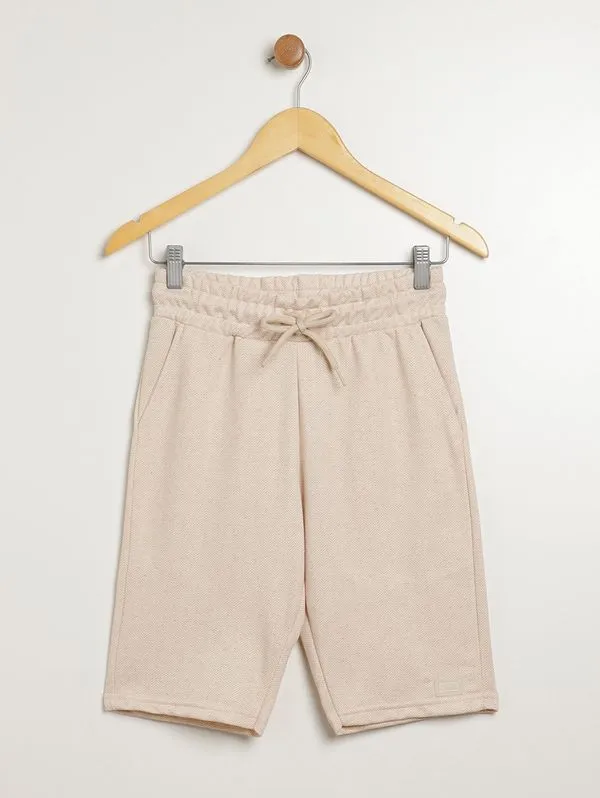 Bermuda Moletinho Juvenil Para Menino - OFF WHITE 16