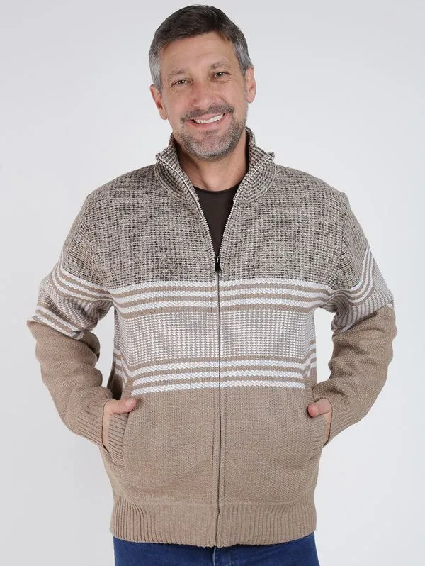 Cardigan Masculino MARROM GG