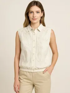 Camisa Manga Curta Eagle Rock Feminina CREME G
