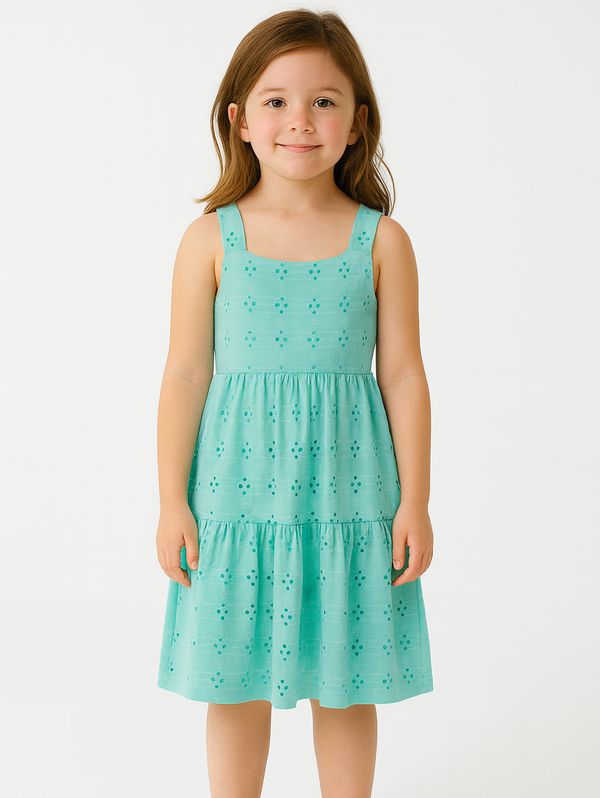 Vestido Juvenil Para Menina - VERDE 8