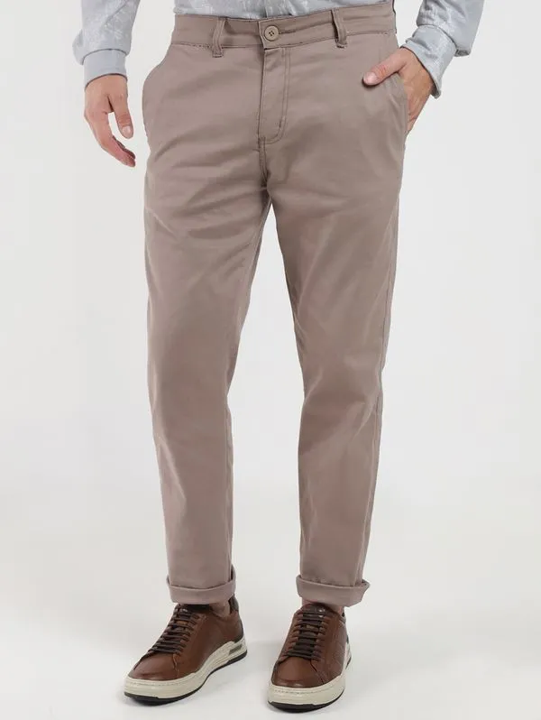 Calça Sarja Sport Slim Masculina BEGE 42
