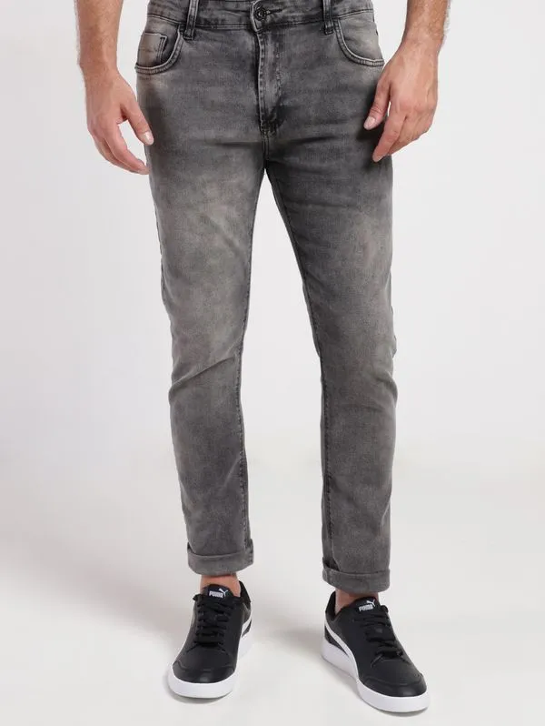 Calça Jeans Slim Masculina PRETO 46