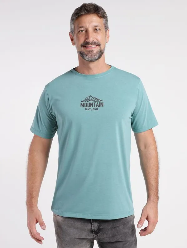 Camiseta Manga Curta Eletrón Masculina VERDE M