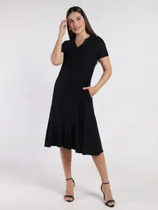 Vestido Midi Feminino PRETO P