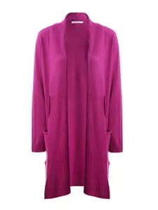 Cardigan de Tricot Feminino ROXO M