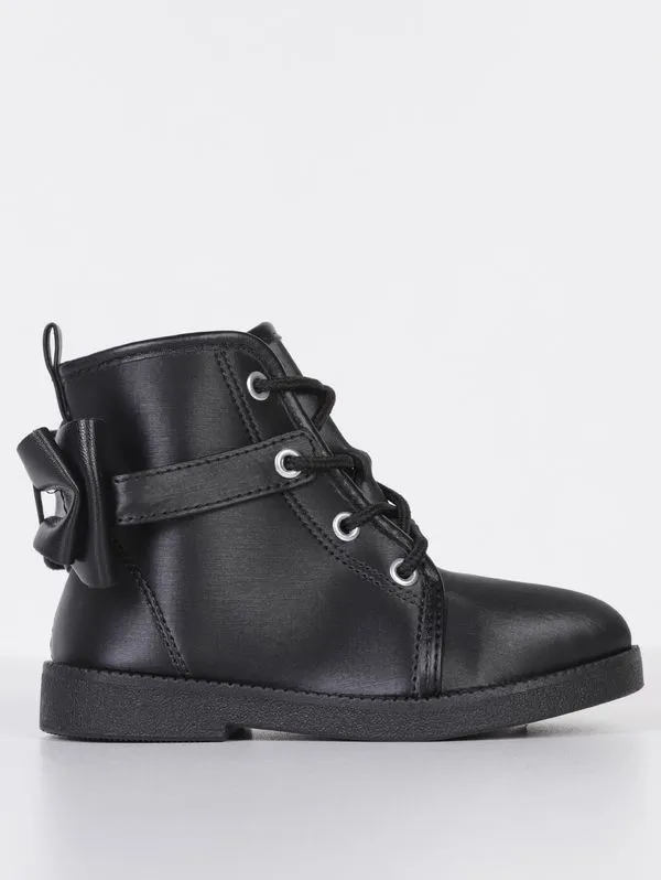 Bota Molekinha Infantil Para Bebê Menina - PRETO 18