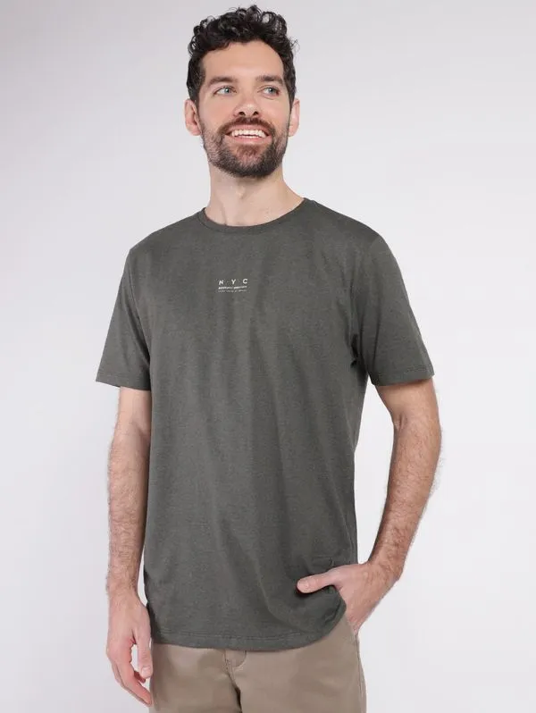 Camiseta Manga Curta Masculina VERDE M