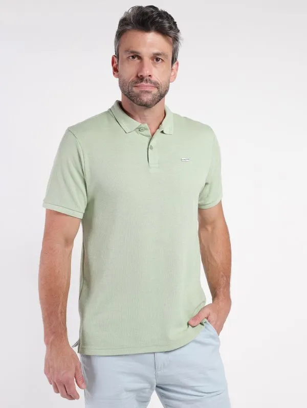 Polo Manga Curta Masculina VERDE G