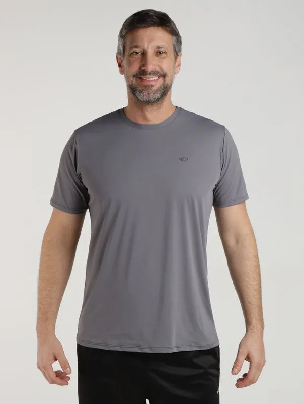 Camiseta Esportiva Básica Poliamida Masculina GRAFITE GG
