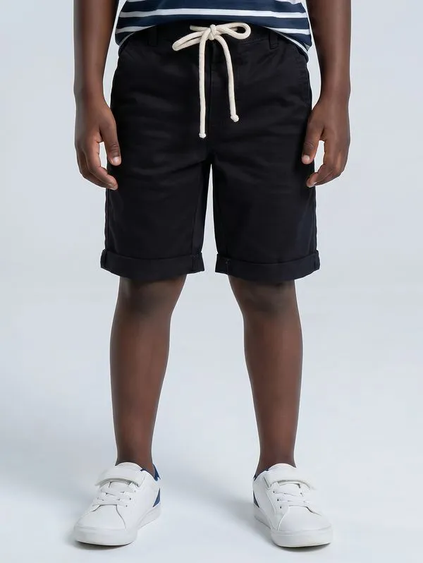 Bermuda Sarja Infantil Para Menino - MARINHO 4
