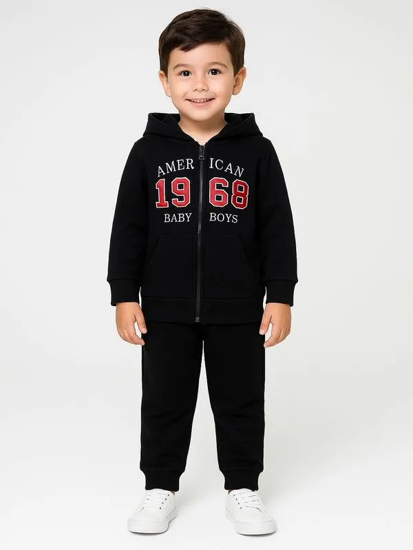 Conjunto Longo Infantil Para Menino - PRETO 1