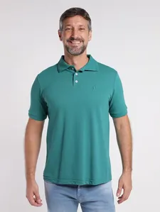 Polo Manga Curta Masculina VERDE GG