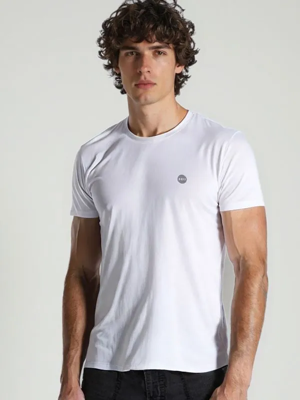 Camiseta Manga Curta Masculina BRANCO GG
