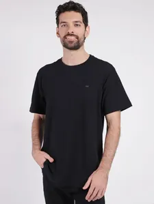 Camiseta Manga Curta No Stress Masculina PRETO G