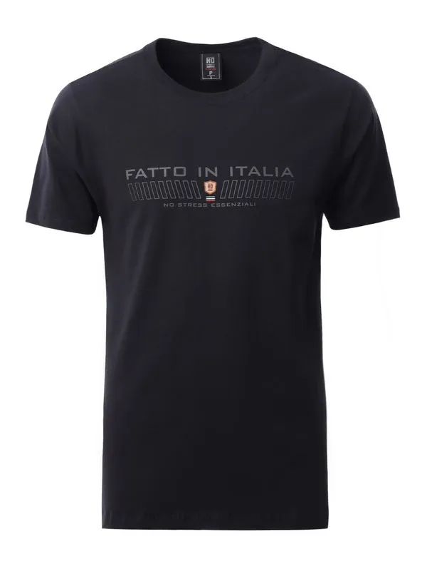 Camiseta Manga Curta No Stress Masculina PRETO G