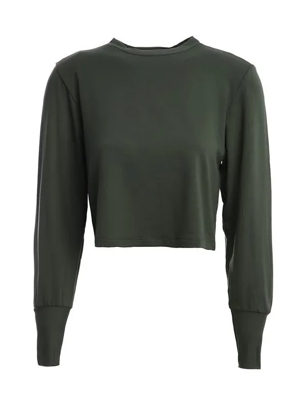 Moletom Cropped Autentique Feminino VERDE GG