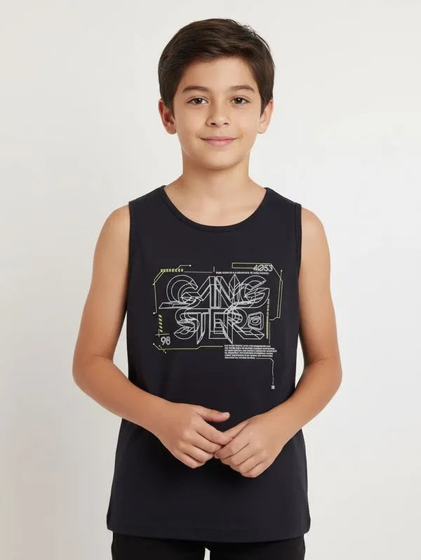 Camiseta Regata Juvenil Para Menino - MARINHO 12