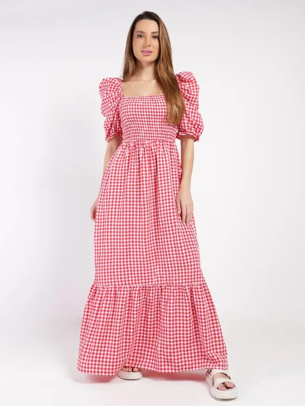 Vestido Longo Eagle Rock Feminino VERMELHO G