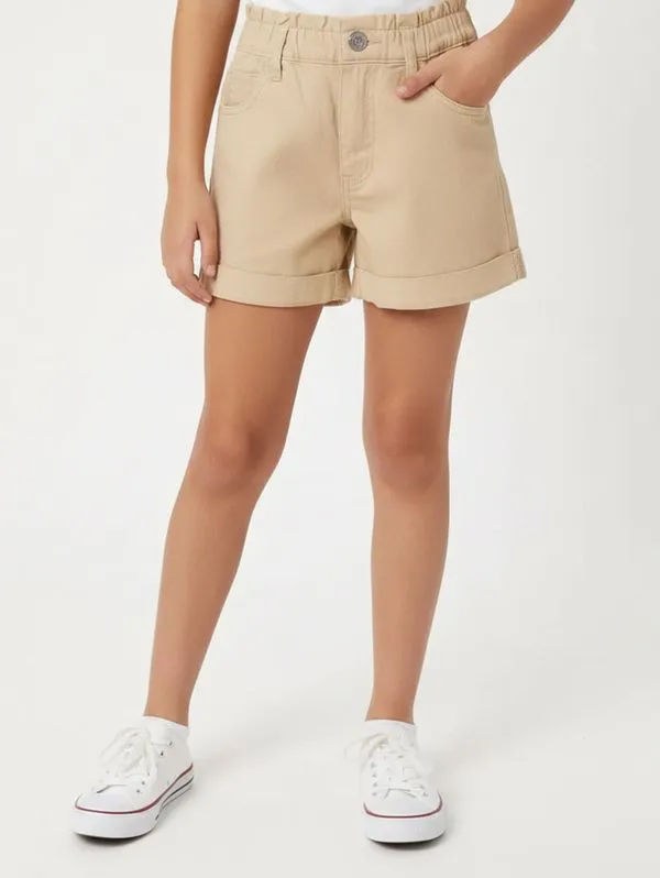Short Sarja Juvenil Para Menina - BEGE 16