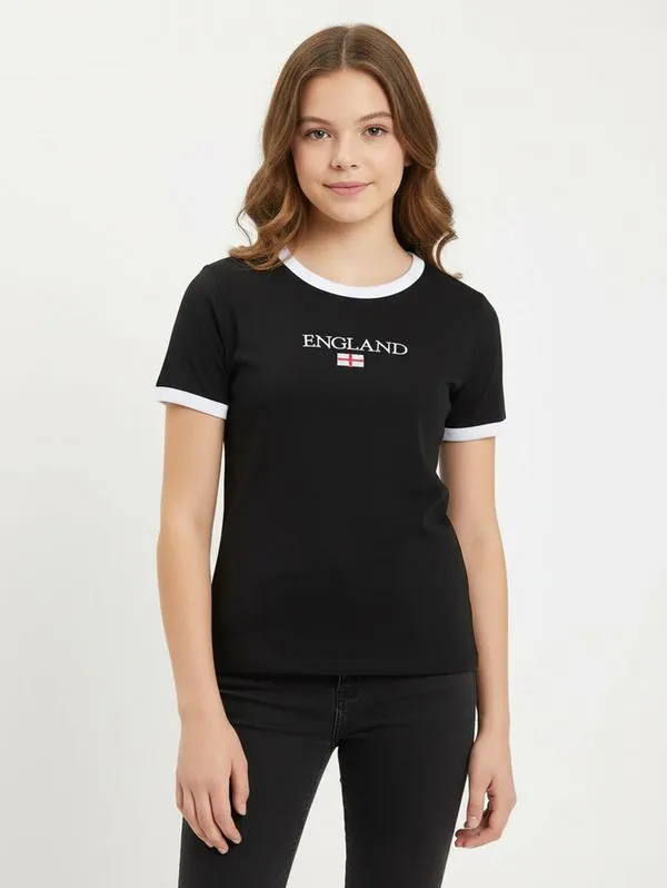 Blusa Manga Curta Vels Juvenil Para Menina - PRETO 14