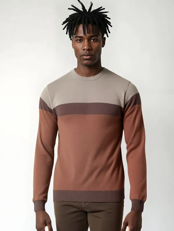 Blusão Tricot Masculino MARROM G