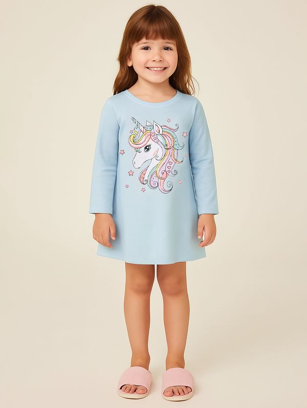 Camisola Infantil Para Menina - AZUL 4