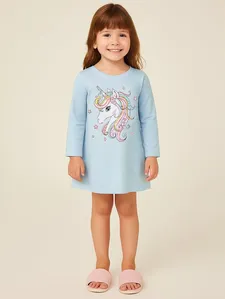 Camisola Infantil Para Menina - AZUL 4