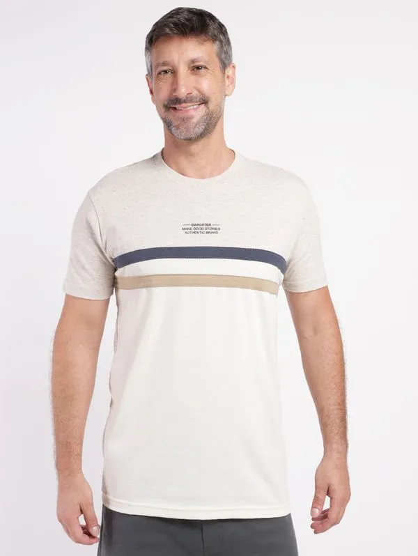 Camiseta Manga Curta Masculina NATURAL G