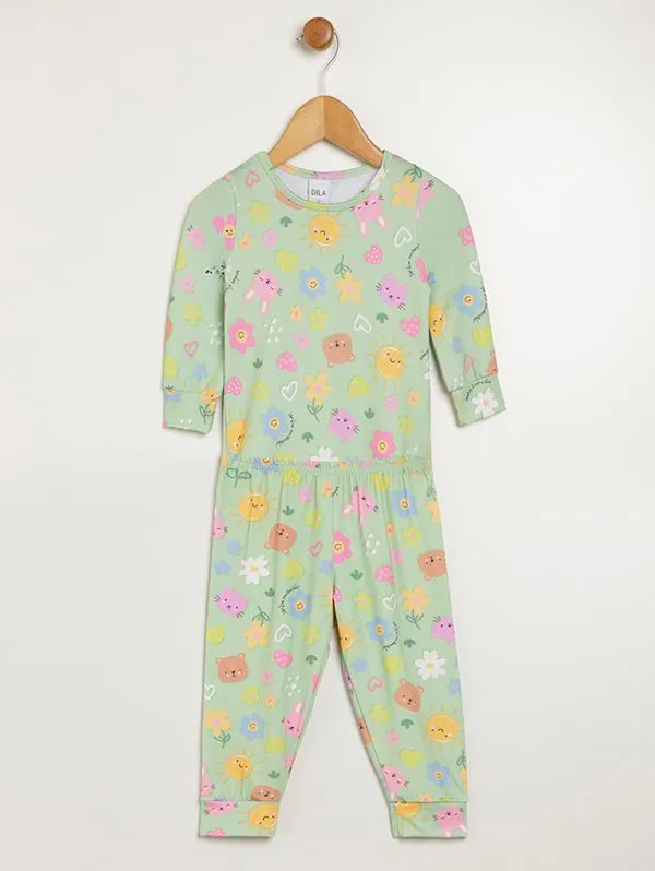 Pijama Longo Térmico Infantil Para Bebê - VERDE P