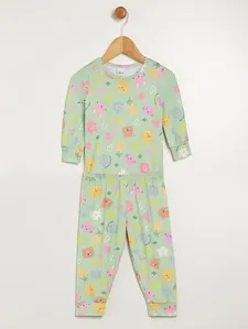 Pijama Longo Térmico Infantil Para Bebê - VERDE P