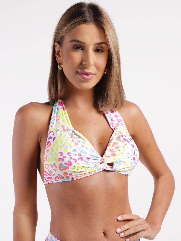 Biquíni Top Transpassado Feminino MULTICOLORIDO GG