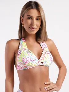 Biquíni Top Transpassado Feminino MULTICOLORIDO GG