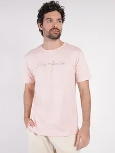 Camiseta Manga Curta Masculina ROSA M