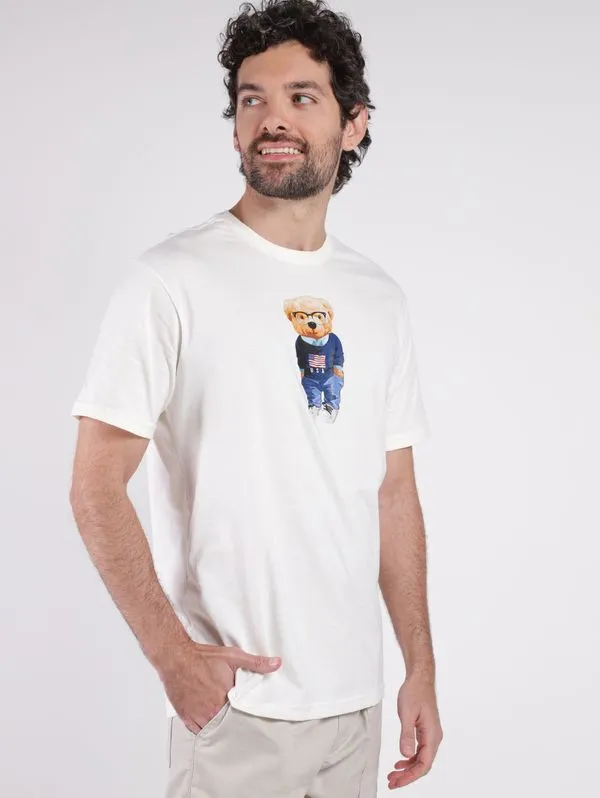 Camiseta Manga Curta Full Surf Masculina NATURAL GG