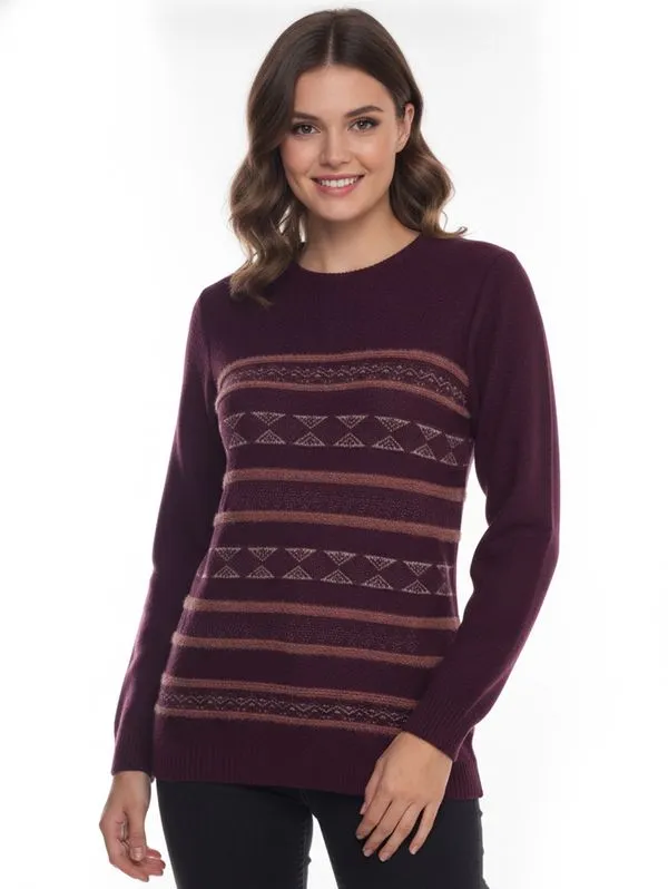 Blusão Túnica Trabalhada Feminino VINHO GG