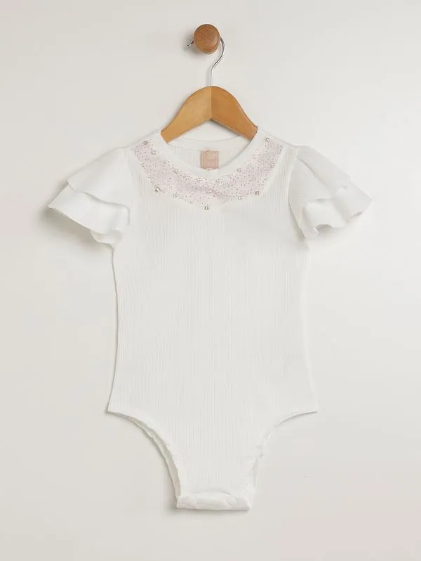 Body Infantil Para Menina - OFF WHITE 10