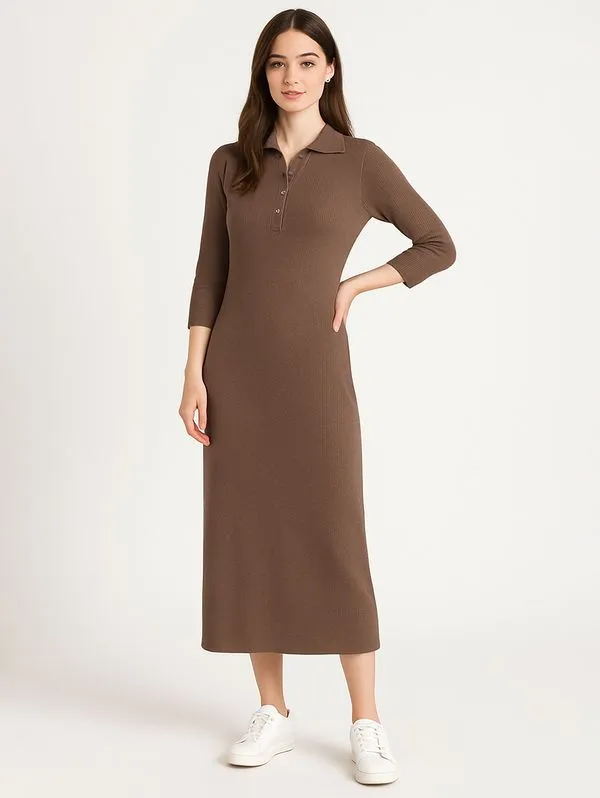 Vestido Midi Autentique Feminino AREIA G
