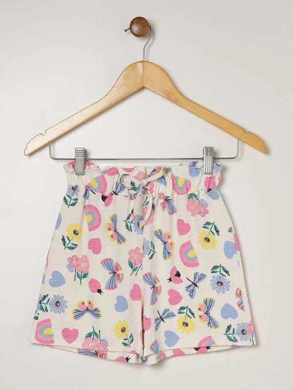 Short Malha Juvenil Para Menina - AZUL 16