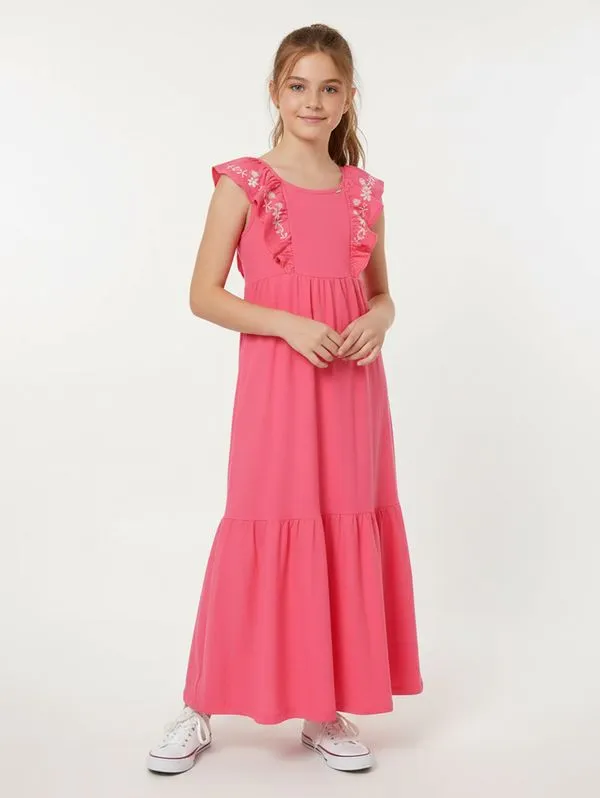 Vestido Midi Juvenil Para Menina - ROSA 16