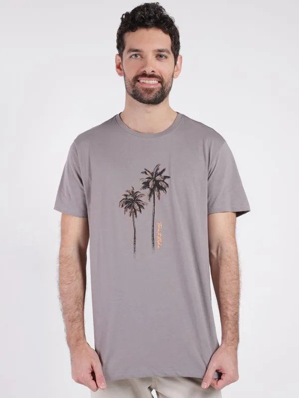 Camiseta Manga Curta Masculina CINZA CLARO P