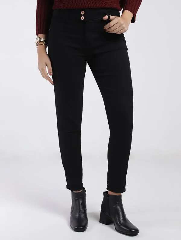 Calça Sarja Cigarrete Feminina PRETO 46