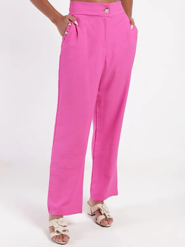 Calça Reta Feminina PINK M