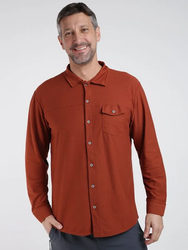 Camisa Manga Longa Masculina OCRE G