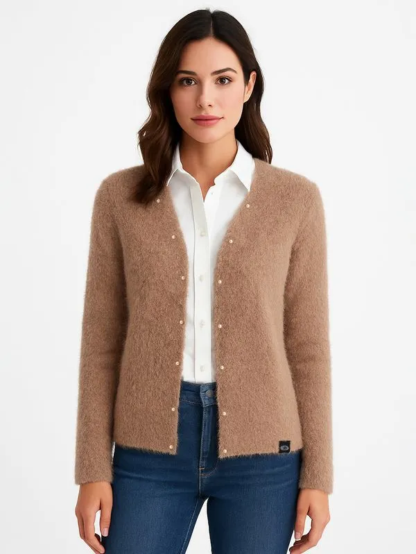 Cardigan Feminino BEGE GG