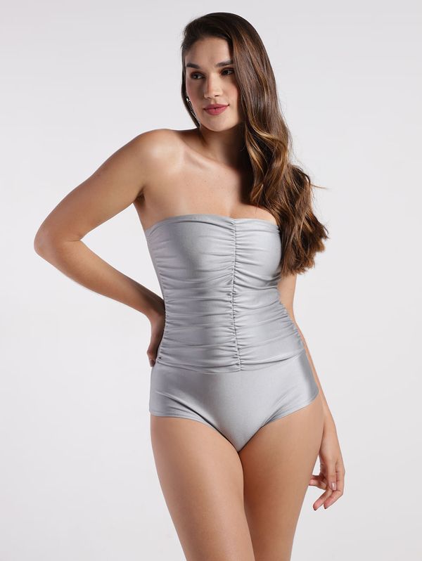 Body Acetinado Autentique Feminino PRATA M