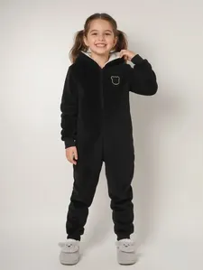 Pijama Longo Infantil Para Menina - PRETO 6
