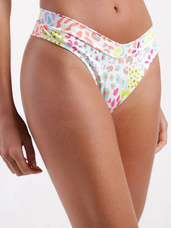 Calcinha de Biquíni Asa Delta Fio Duplo Feminina MULTICOLORIDO G