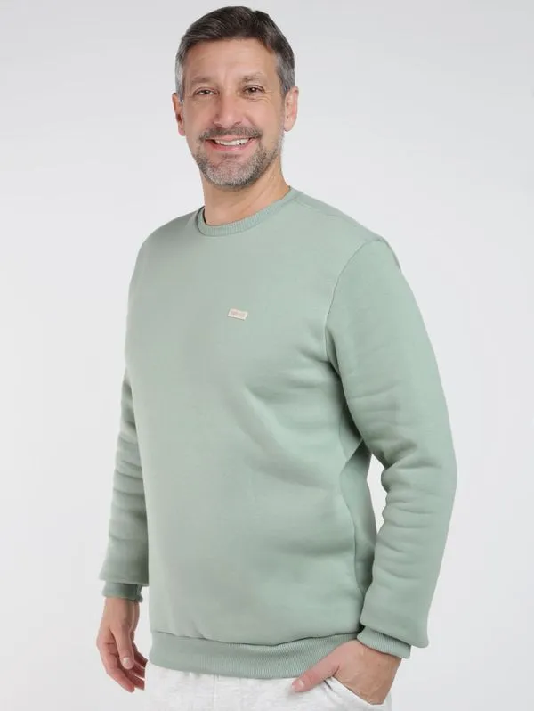 Moletom Básico Masculino VERDE CLARO GG