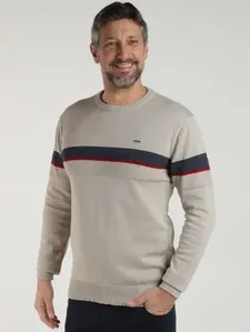 Suéter de Tricot Masculino AREIA P
