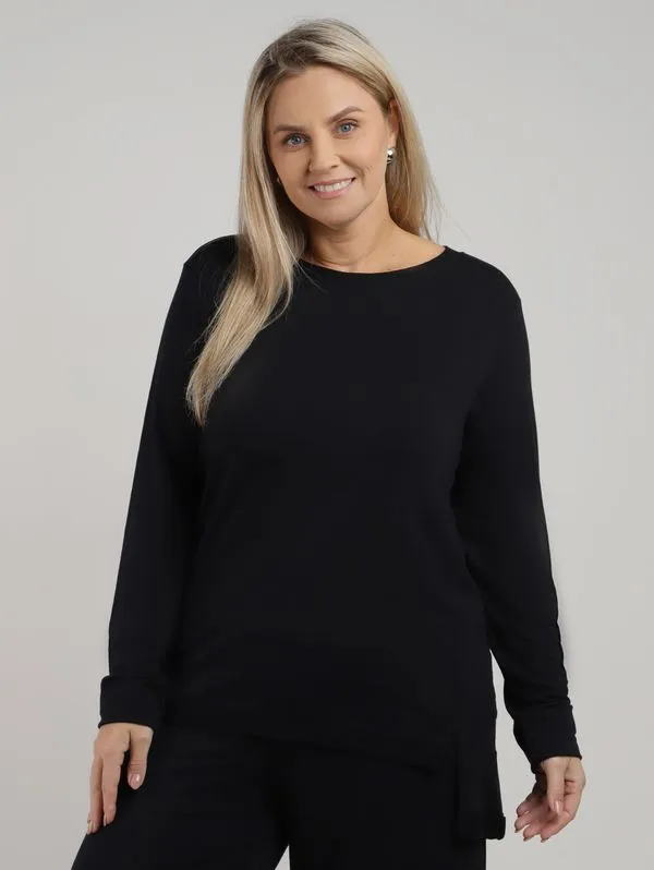 Moletom Mullet Plus Size Feminino PRETO G3